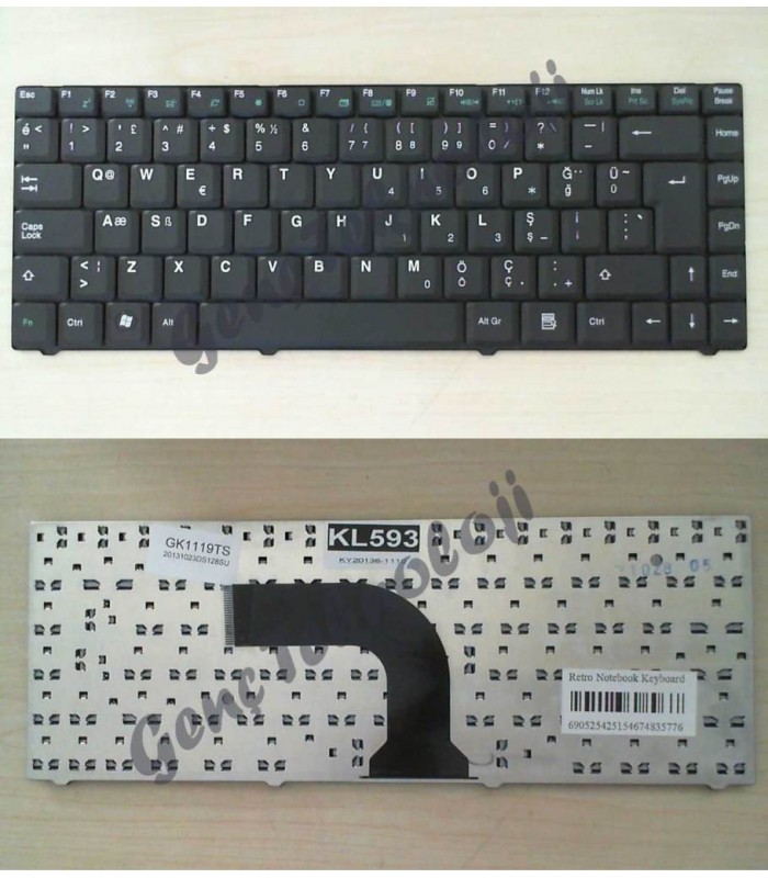 Asus Z98 Klavye - Türkçe Siyah