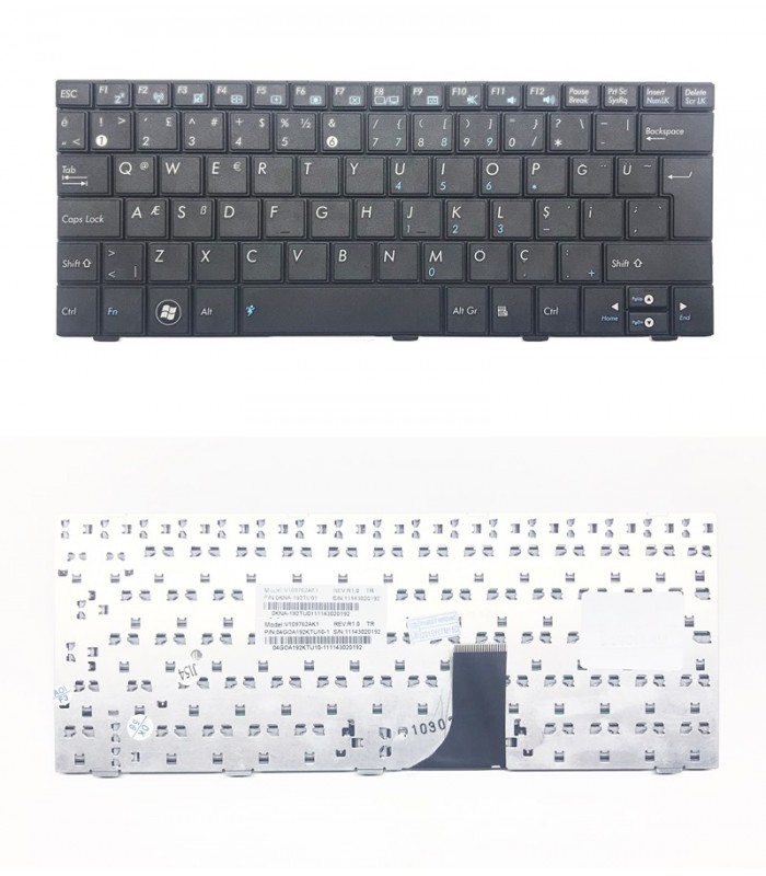 Asus Eee PC 1005PX Klavye - Türkçe Siyah