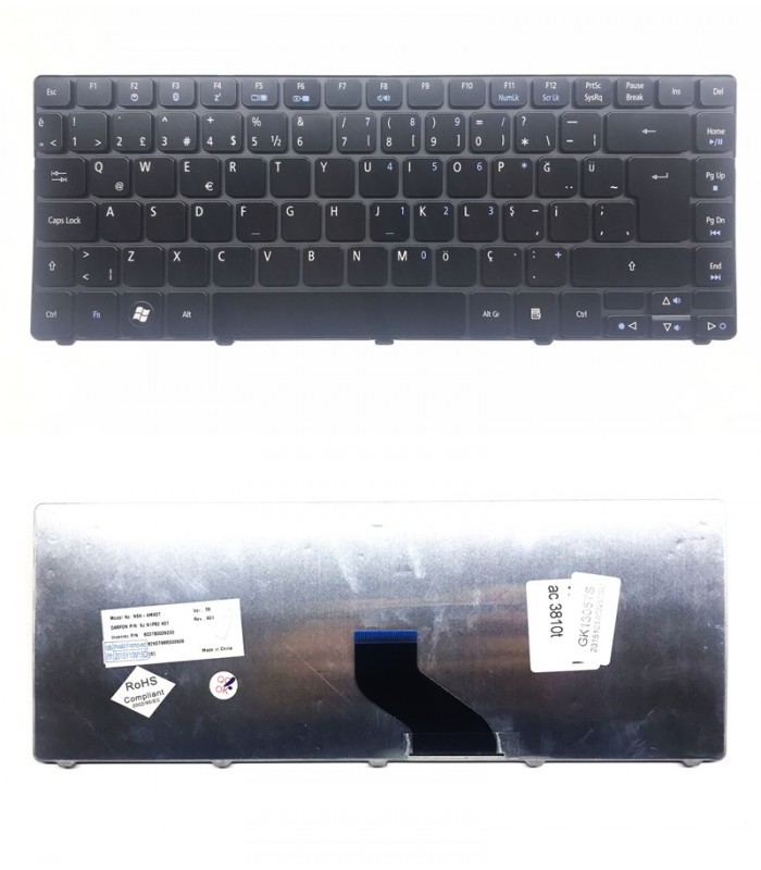 Acer Aspire 4741G Klavye - Türkçe Siyah