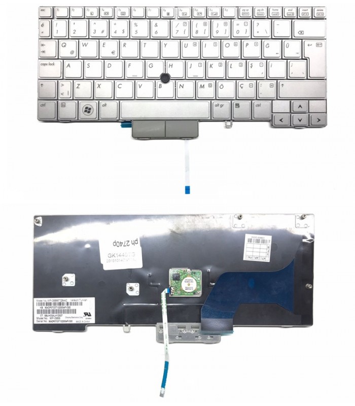 HP 609864-131 Klavye - Türkçe Gümüş Gri HP 609864-131 Klavye - Türkçe Gümüş Gri