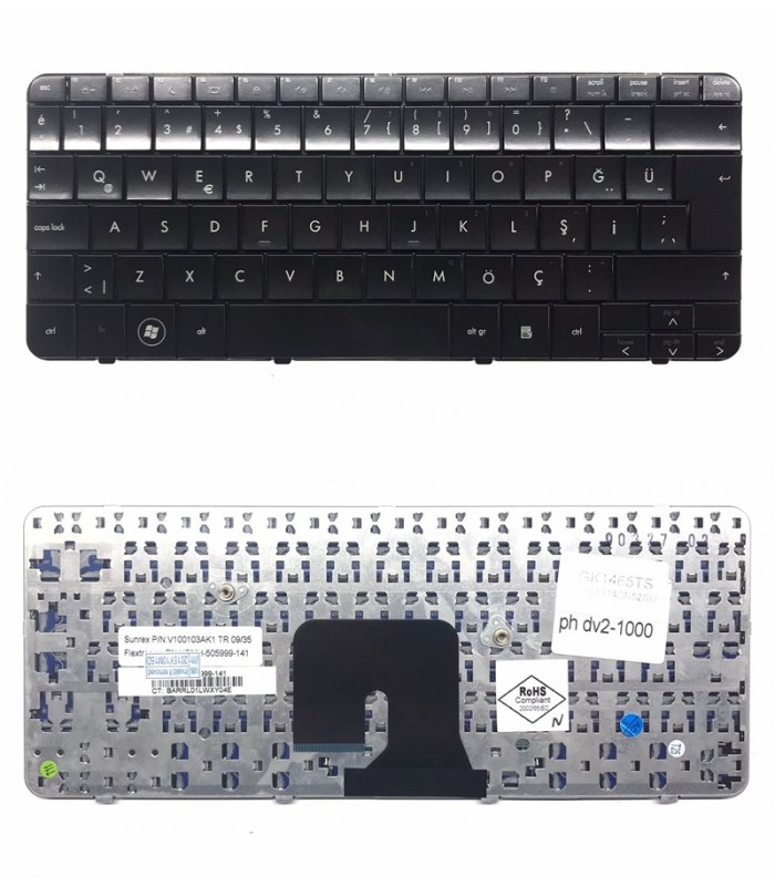 HP 516792-051 Klavye - Türkçe Siyah HP 516792-051 Klavye - Türkçe Siyah