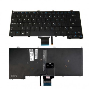 Dell Latitude E7440 E7240 Klavye - İngilizce Siyah