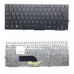 Sony Vaio VPC-S134GX-B Klavye - Türkçe Siyah - Çerçevesiz