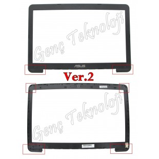 Asus K555LJ, K555LN, K555LNB LCD Bezel Ekran Ön Çerçeve - Ver.2 - Orijinal