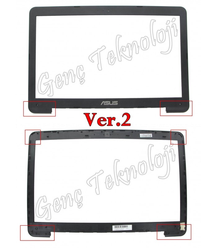 Asus K555LA, K555LAB, K555LB LCD Bezel Ekran Ön Çerçeve - Ver.2