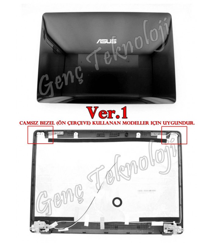 Asus N61JQ, N61JV, N61V LCD Cover Ekran Kasası - Ver.1