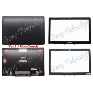 Asus G550JA, G550JK Uyumlu LCD Cover ve Bezel Ekran Kasa Takımı - Orijinal