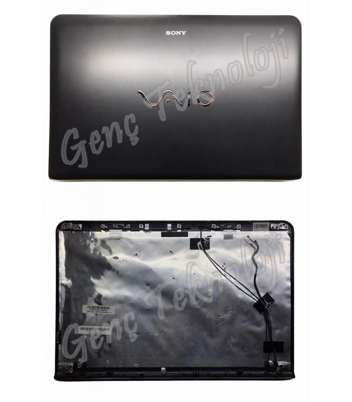 Sony Vaio SVE15 Serisi LCD Cover Ekran Kasası - Siyah