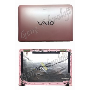 Sony Vaio SVE11, SVE-11 Serisi LCD Cover Ekran Kasası - Pembe - Orijinal