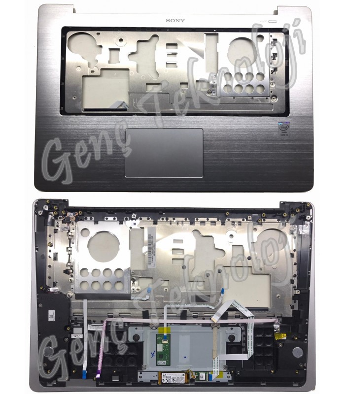 Sony Vaio Flip 15 Üst Kasa Klavye Kasası - Gümüş