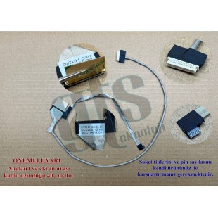 Toshiba Satellite C650-15MSI, C660-120 Ekran Kablosu Data Flex Kablo - 40 Pin - Ver.2