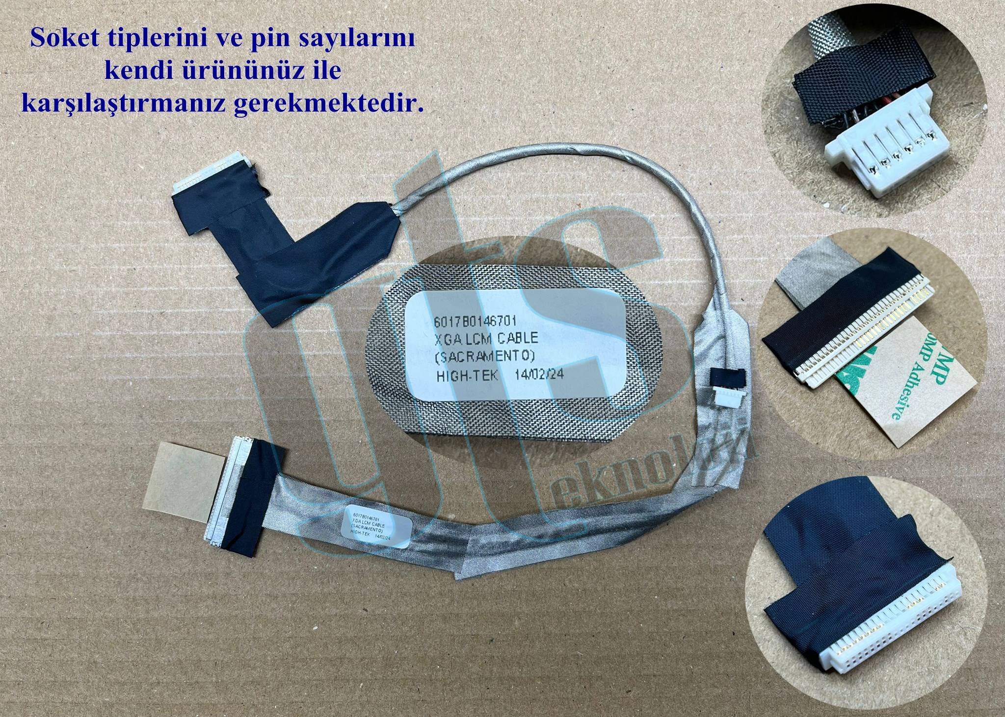 Toshiba Satellite L305D-SP6984C (PSLC8U-06RCL1) Ekran Kablosu Data