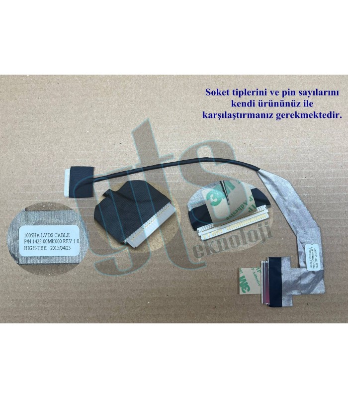 Asus Eee PC 1005HA Floresanlı Ekran Kablosu Data Kablo Asus Eee PC 1005HA Floresanlı Ekran Kablosu Data Kablo