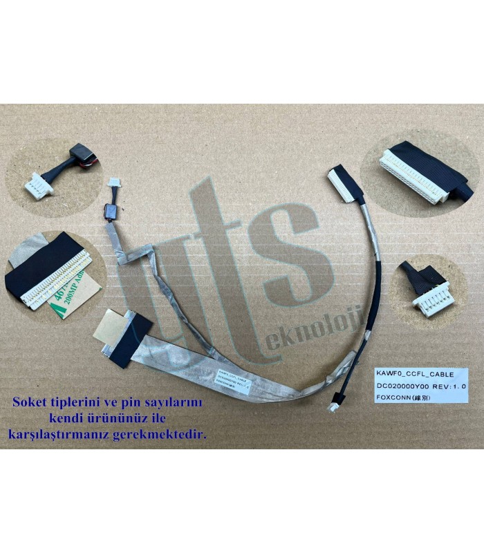 Acer eMachines E430, E525, E625, E627, E630 Floresanlı Ekran Kablosu Data Kablo