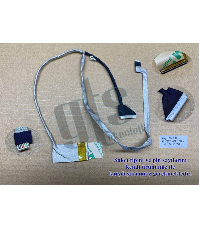 HP Hp Pavilion G6-1000 Led Ekran Kablosu Data Kablo - 40 Pin HP Hp Pavilion G6-1000 Led Ekran Kablosu Data Kablo - 40 Pin