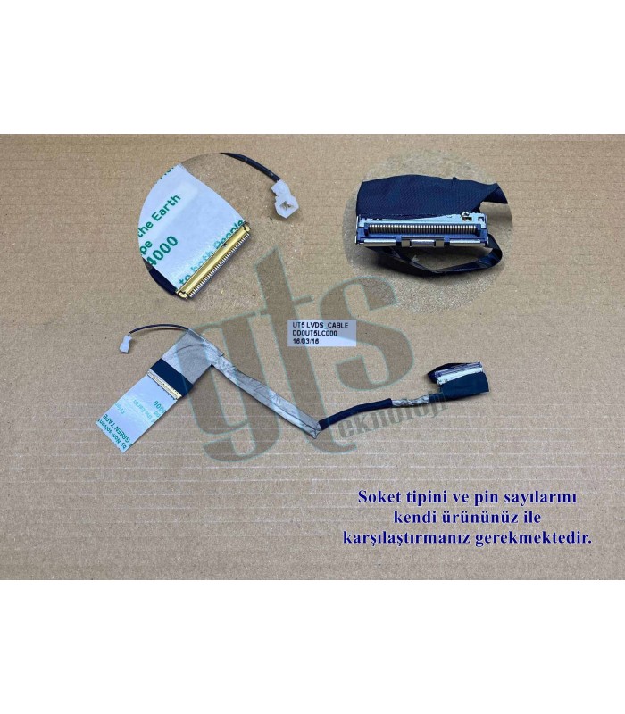 Hp DD0UT5LC000, DD0UT5LC003 Led Ekran Kablosu Data Kablo - 40 Pin