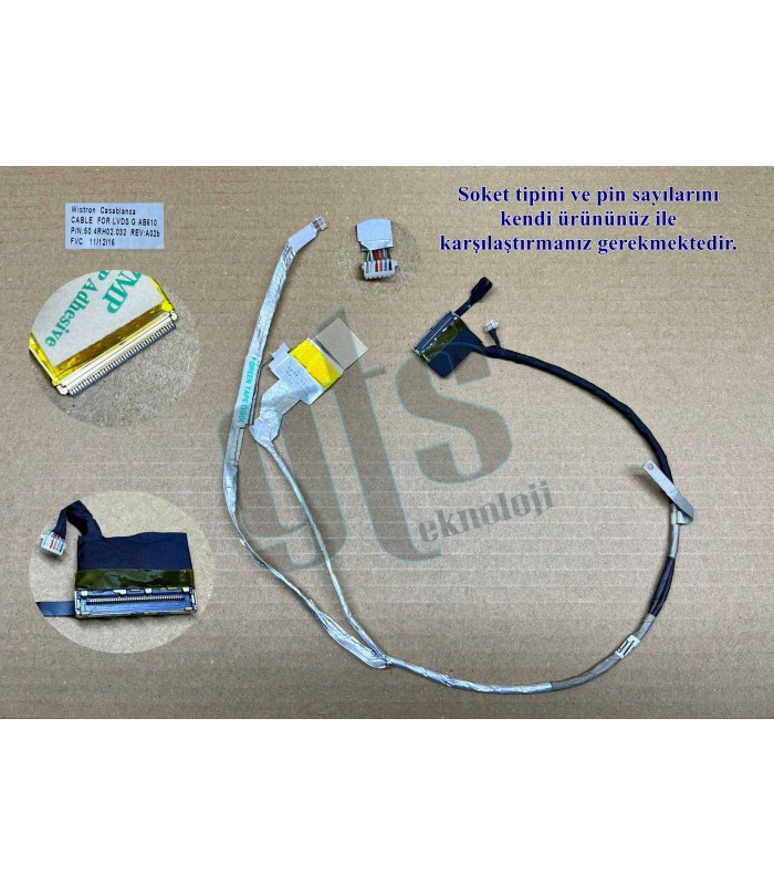 HP 640431-001, MH-B2995050G00004 Led Ekran Kablosu Data Kablo - 40 Pin HP 640431-001, MH-B2995050G00004 Led Ekran Kablosu Data Kablo - 40 Pin