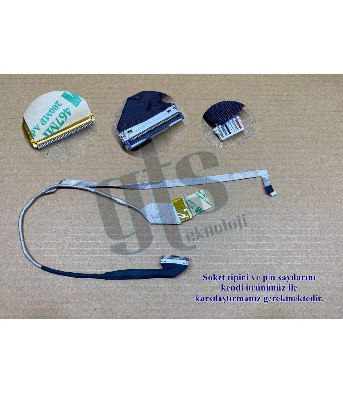 HP 645523-001, 641136-001 Led Ekran Kablosu Data Kablo - 40 Pin HP 645523-001, 641136-001 Led Ekran Kablosu Data Kablo - 40 Pin