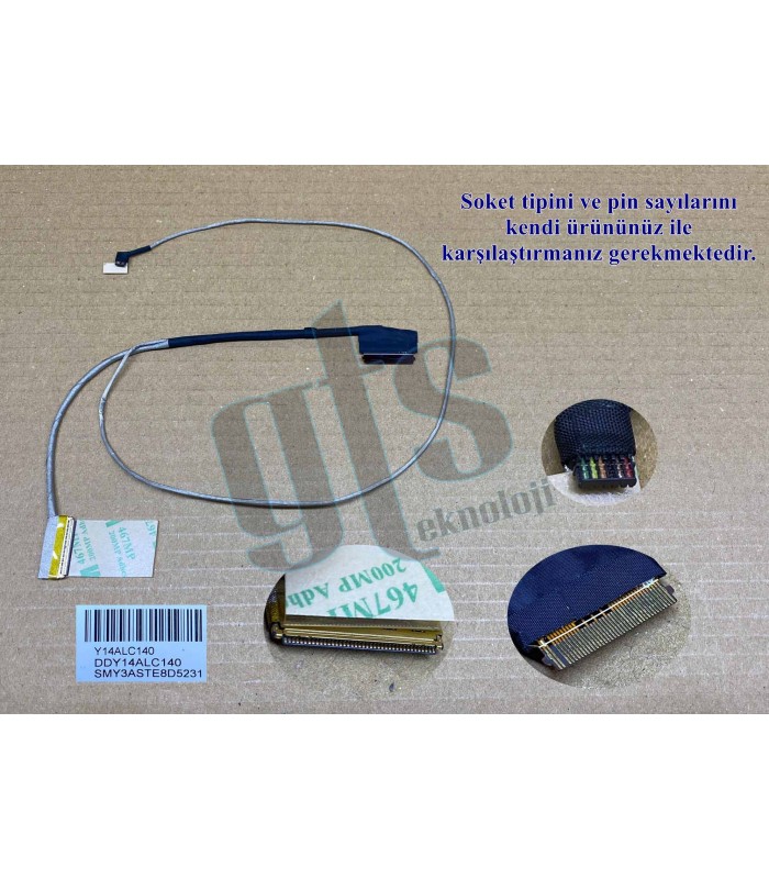 HP Pavilion 15-K, 15-P, 15-V, 15Z-P Led Ekran Kablosu Data Kablo - 40 Pin