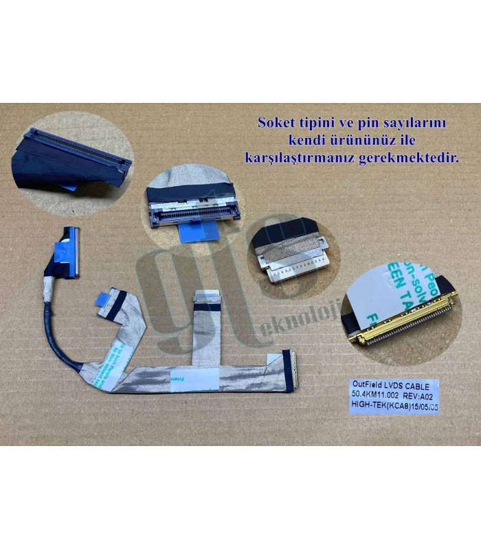 HP W21204 Led Ekran Kablosu Data Kablo - 40 Pin HP W21204 Led Ekran Kablosu Data Kablo - 40 Pin