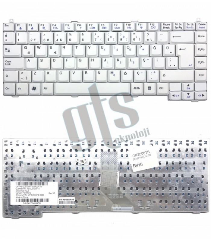 LG AEQL3600010 Klavye - Türkçe Beyaz