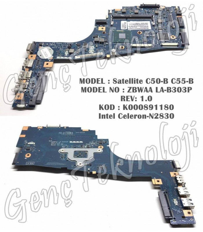 Toshiba Satellite C50-B C55-B Anakart - ZBWAA LA-B303P Anakart