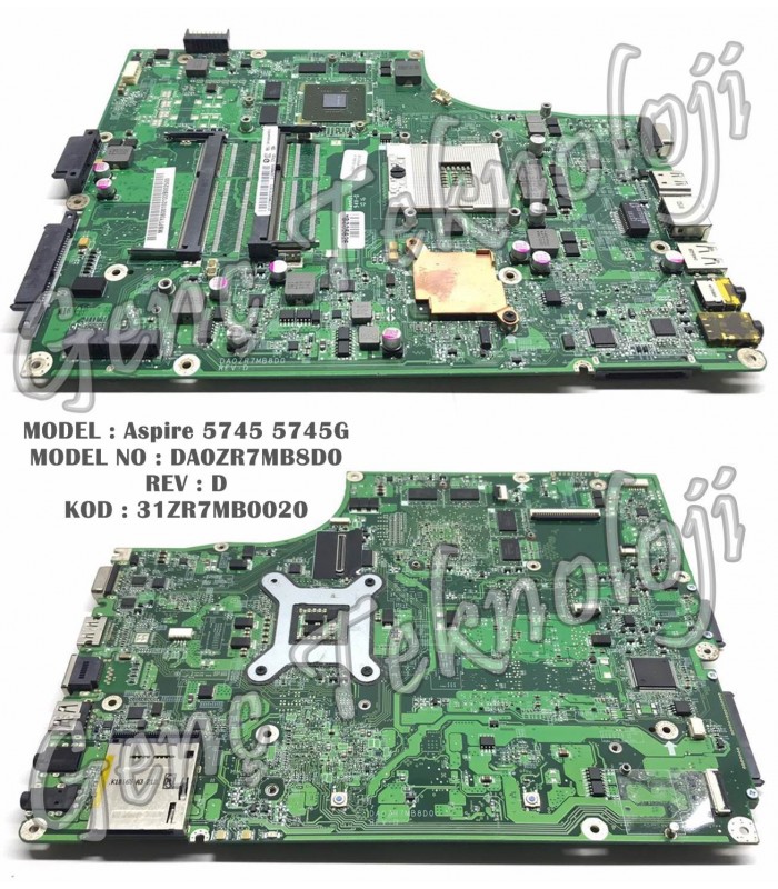 Acer Aspire 5745G Anakart - DA0ZR7MB8D0 Anakart