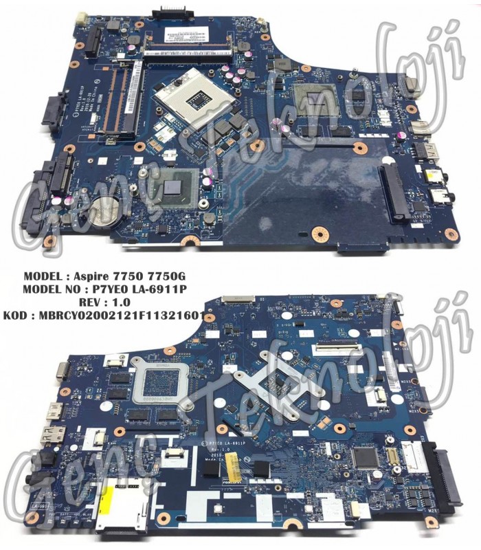 Acer Aspire 7750G Anakart - P7YE0 LA-6911P Anakart