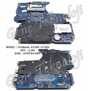 HP ProBook 4530S 4730S Anakart - 670795-001 Anakart