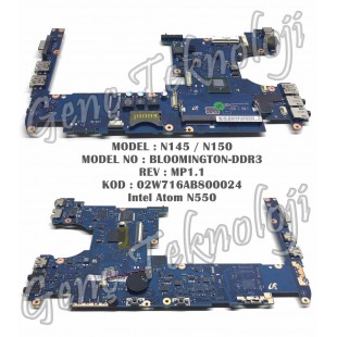 Samsung N145 N150 Anakart - BLOOMINGTON-DDR3 Anakart