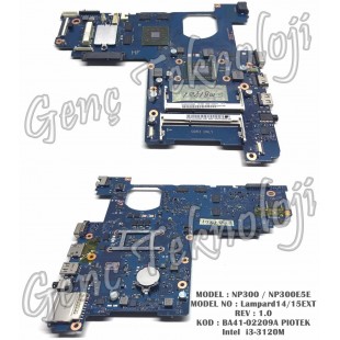 Samsung NP300 NP300E5E Anakart i3 3. Nesil - Lampard14/15EXT Anakart