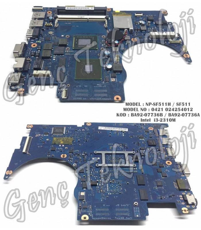 Samsung NP-SF511H SF511 Anakart - 0421 024254012 Anakart Samsung NP-SF511H SF511 Anakart - 0421 024254012 Anakart