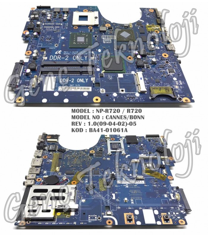 Samsung NP-R720 R720 Anakart - CANNES/B0NN Anakart Samsung NP-R720 R720 Anakart - CANNES/B0NN Anakart