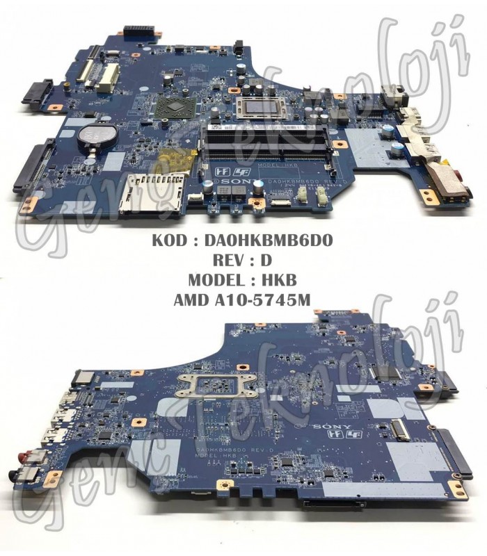 Sony SVF154 SVF15416STW Anakart - HKB DA0HKBMB6D0 Anakart