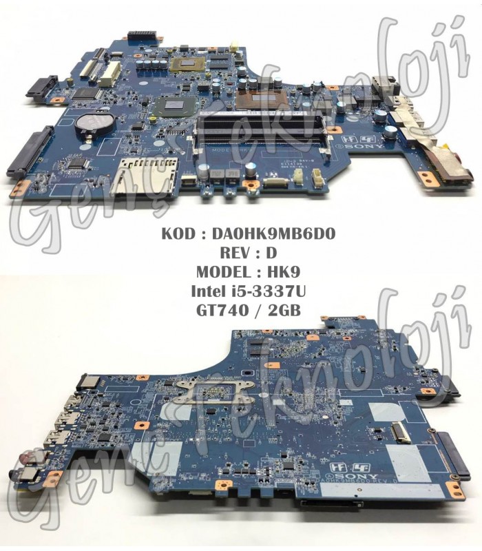 Sony SVF152 SVF1521YSTB Anakart i5 3. Nesil - HK9 DA0HK9MB6D0 Anakart Sony SVF152 SVF1521YSTB Anakart i5 3. Nesil - HK9 DA0HK9MB6D0 Anakart