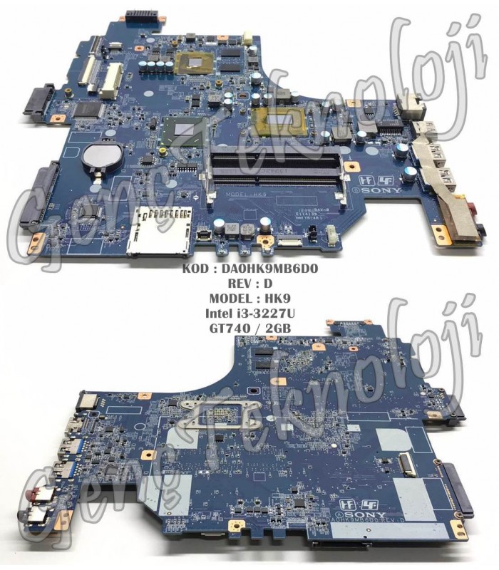 Sony SVF152 SVF153 SVF154 Anakart - HK9 DA0HK9MB6D0 Anakart