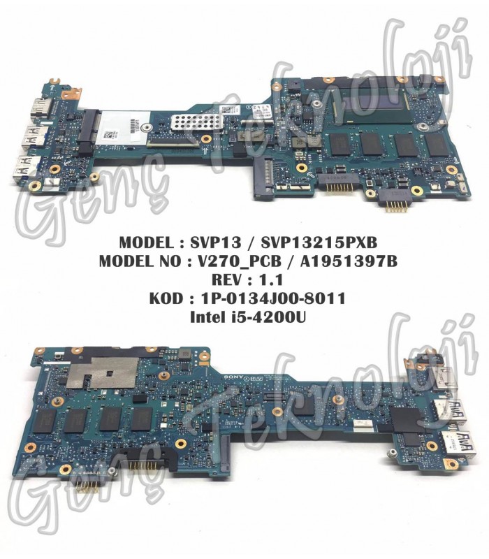 Sony SVP13 SVP13215PXB Anakart - V270_PCB A1951397B Anakart Sony SVP13 SVP13215PXB Anakart - V270_PCB A1951397B Anakart