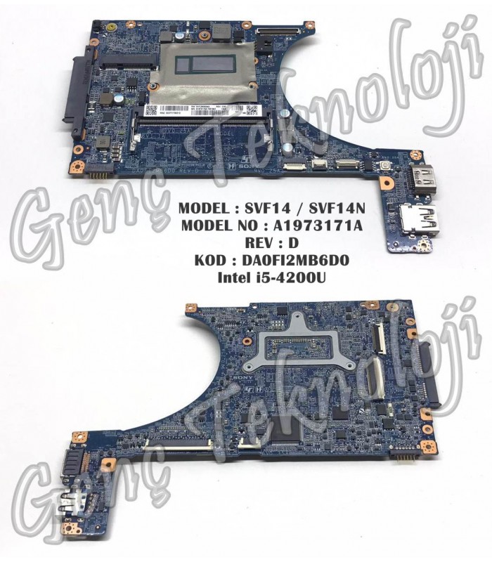 Sony SVF14 SVF14N Anakart - A1973171A Anakart
