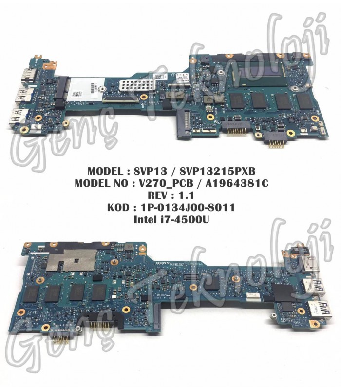 Sony SVP13 SVP13215PXB Anakart - V270_PCB A1964381C Anakart Sony SVP13 SVP13215PXB Anakart - V270_PCB A1964381C Anakart