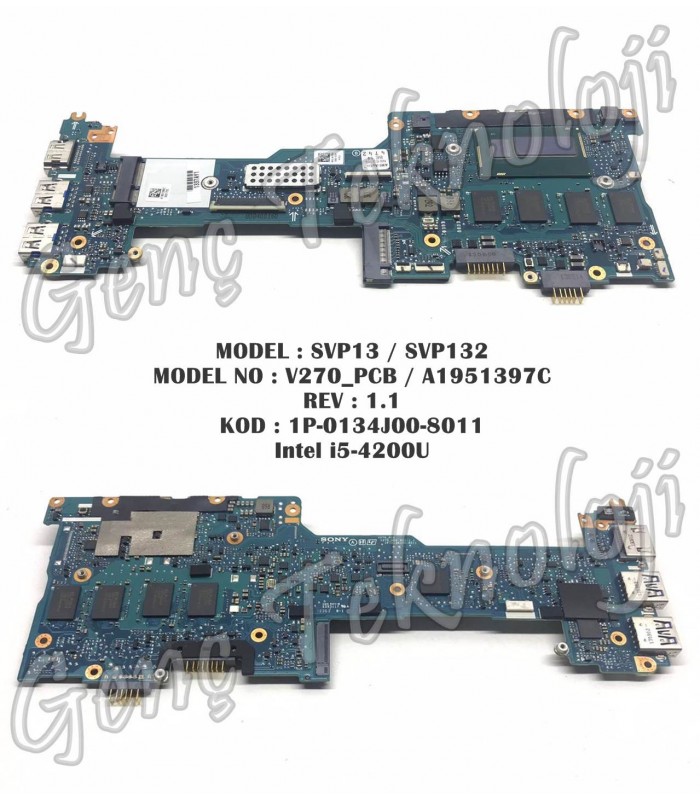 Sony SVP13 SVP132 Anakart - V270_PCB A1951397C Anakart Sony SVP13 SVP132 Anakart - V270_PCB A1951397C Anakart