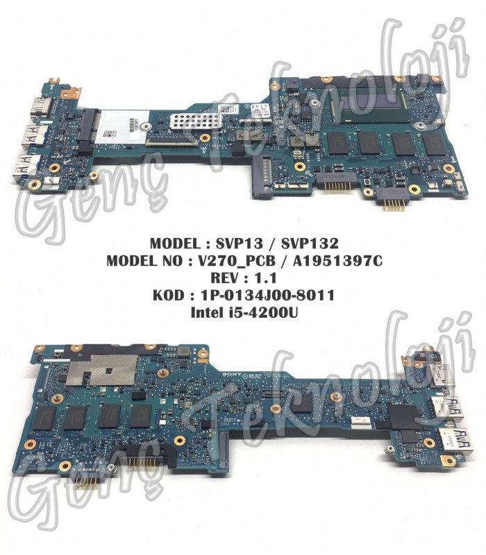 Sony SVP13 SVP132 Anakart - V270_PCB A1951397C Anakart