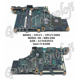 Sony VPCZ1 VPCZ1390X Anakart - MBX-206 A1789397A Anakart