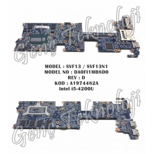 Sony SVF13 SVF13N1 Anakart - DA0FI1MB8D0 A1974482A Anakart