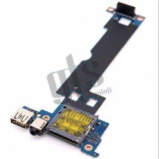 HP ZBook 15 G1 15 G2 USB Ses Audio Jack SD Kart Okuyucu Board