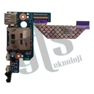 HP 448.05U03.0011 450.04A09.0001 809544-001 USB Port Board Ses Açma Kapama Tuşu