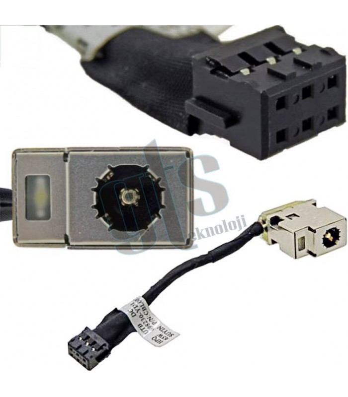 HP 65W 698230-YD1 DC Power Jack Şarj Soketi Kablolu HP 65W 698230-YD1 DC Power Jack Şarj Soketi Kablolu