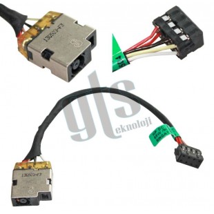 HP 752123-YD1 DC Power Jack Şarj Soketi - Kablolu