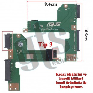 Asus X541UV, X541SC, X541UJ HDD Harddisk Board - Rev. 2.0 - Tip 3 - Orijinal