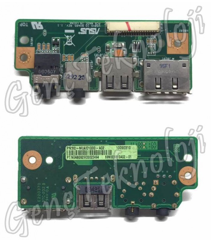 Asus U50F, U50A, U50VG USB Audio e-SATA IO Board - Rev. 1.1