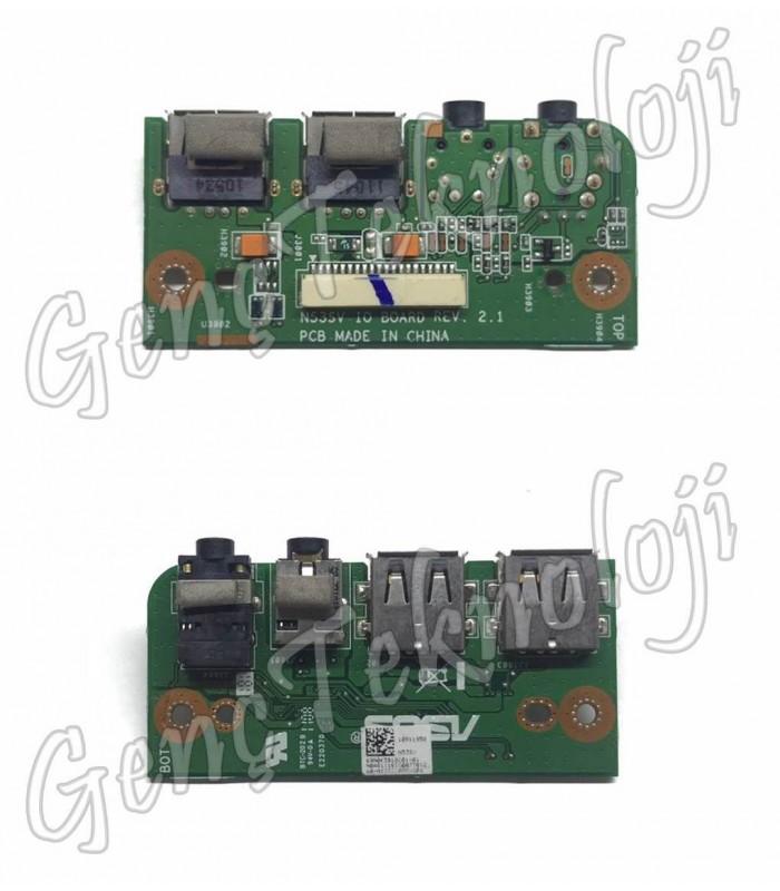 Asus N53D, N53DA, N53J Audio USB IO Board - Rev. 2.1